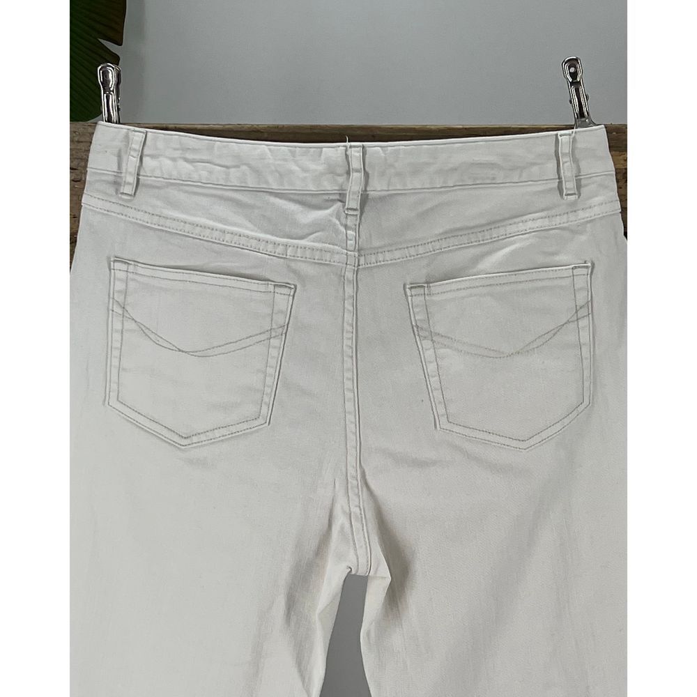 J Jill Authentic Fit Size 12 White Jeans Pre Loved